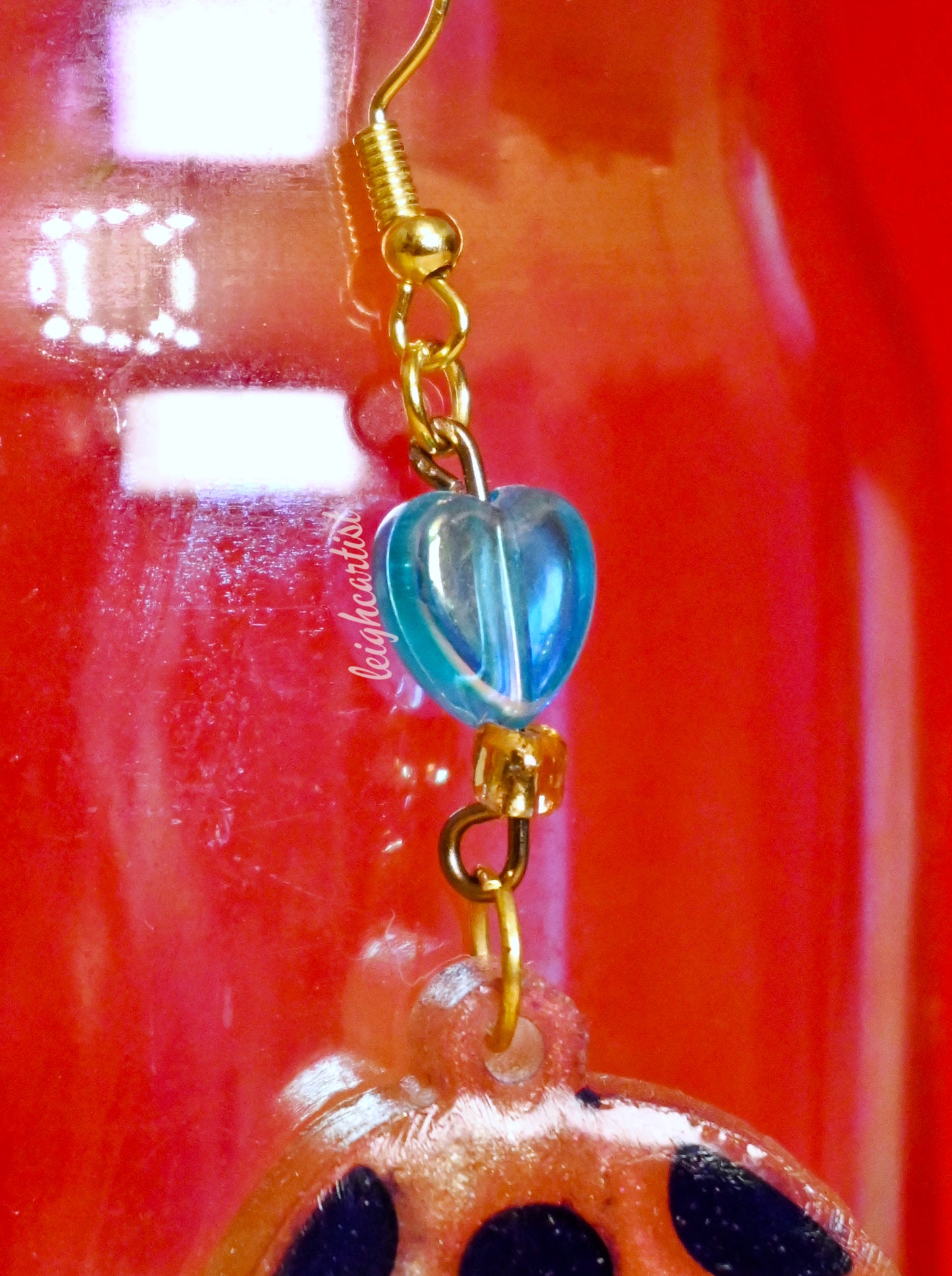 Pansexual Flag Mushrooms Resin Dangle Earrings