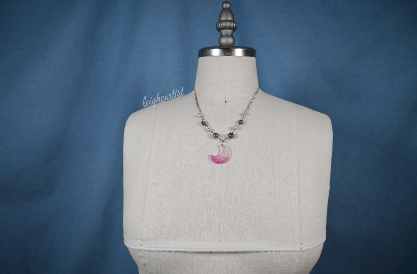 Witchy Moon Resin Necklace