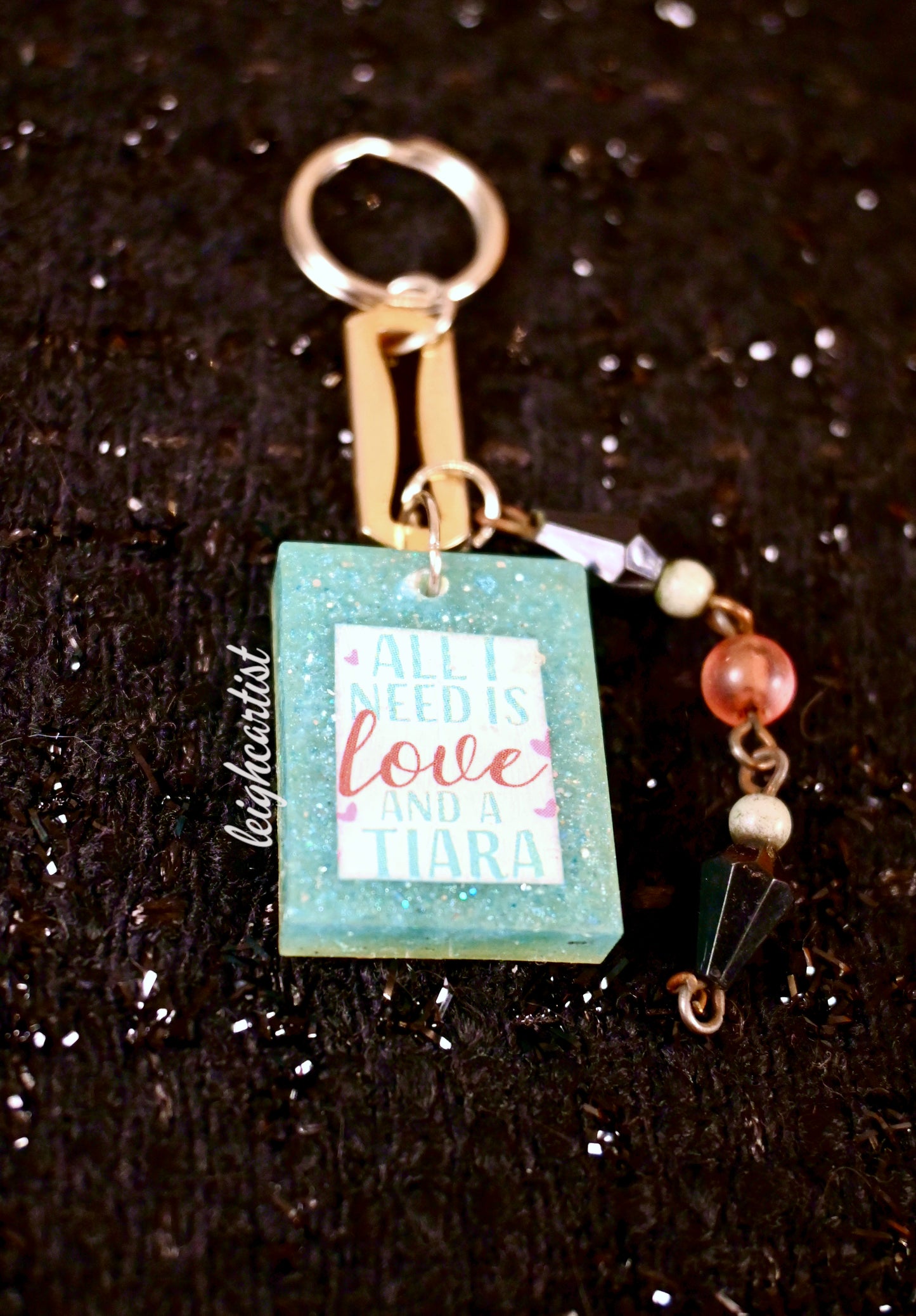 Love And A Tiara Keychain