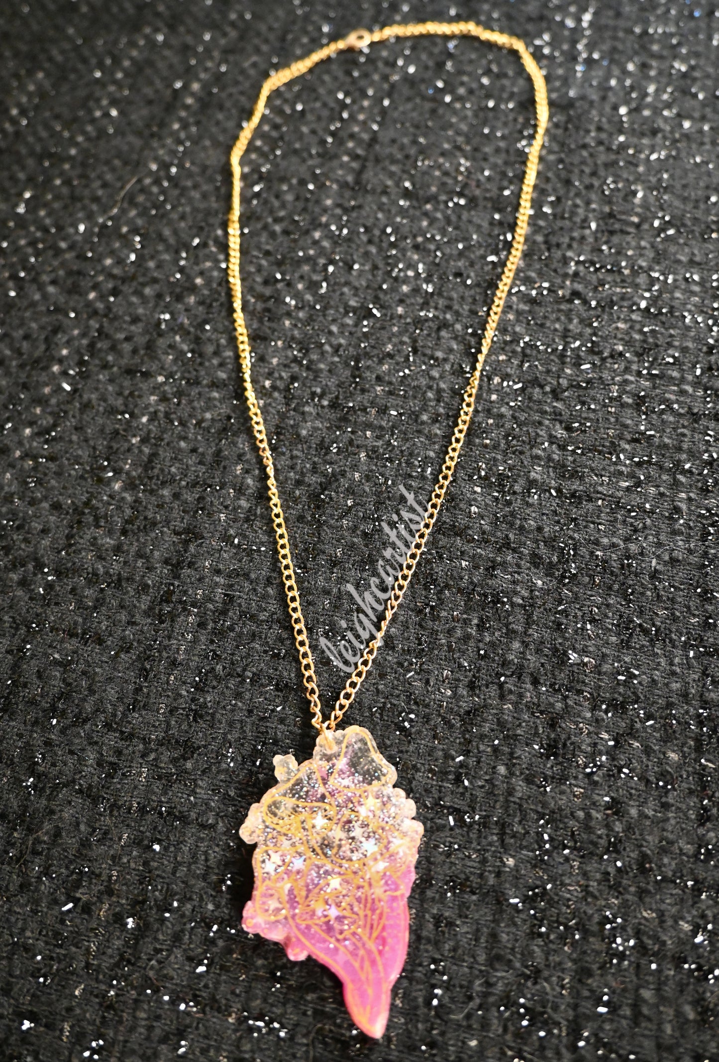 Bouquet of Mushrooms Resin Necklace