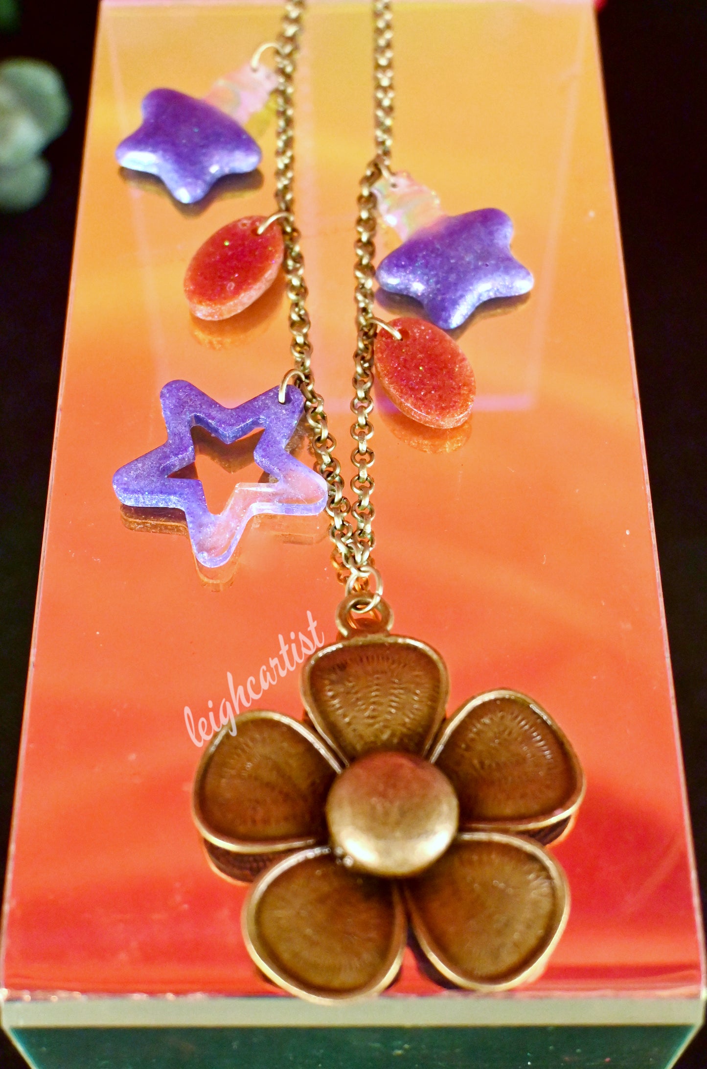 Blooming Magic Resin Necklace