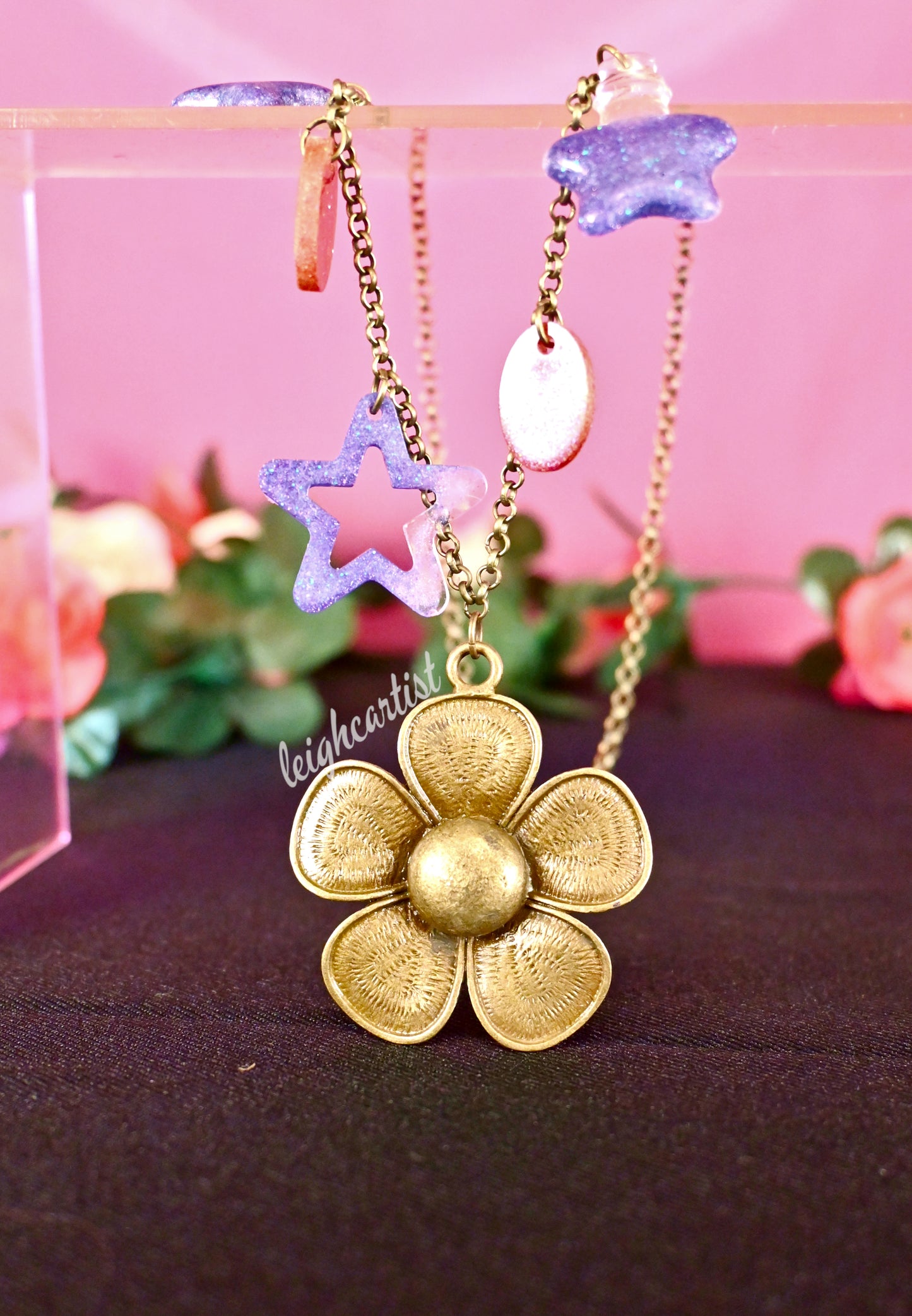 Blooming Magic Resin Necklace