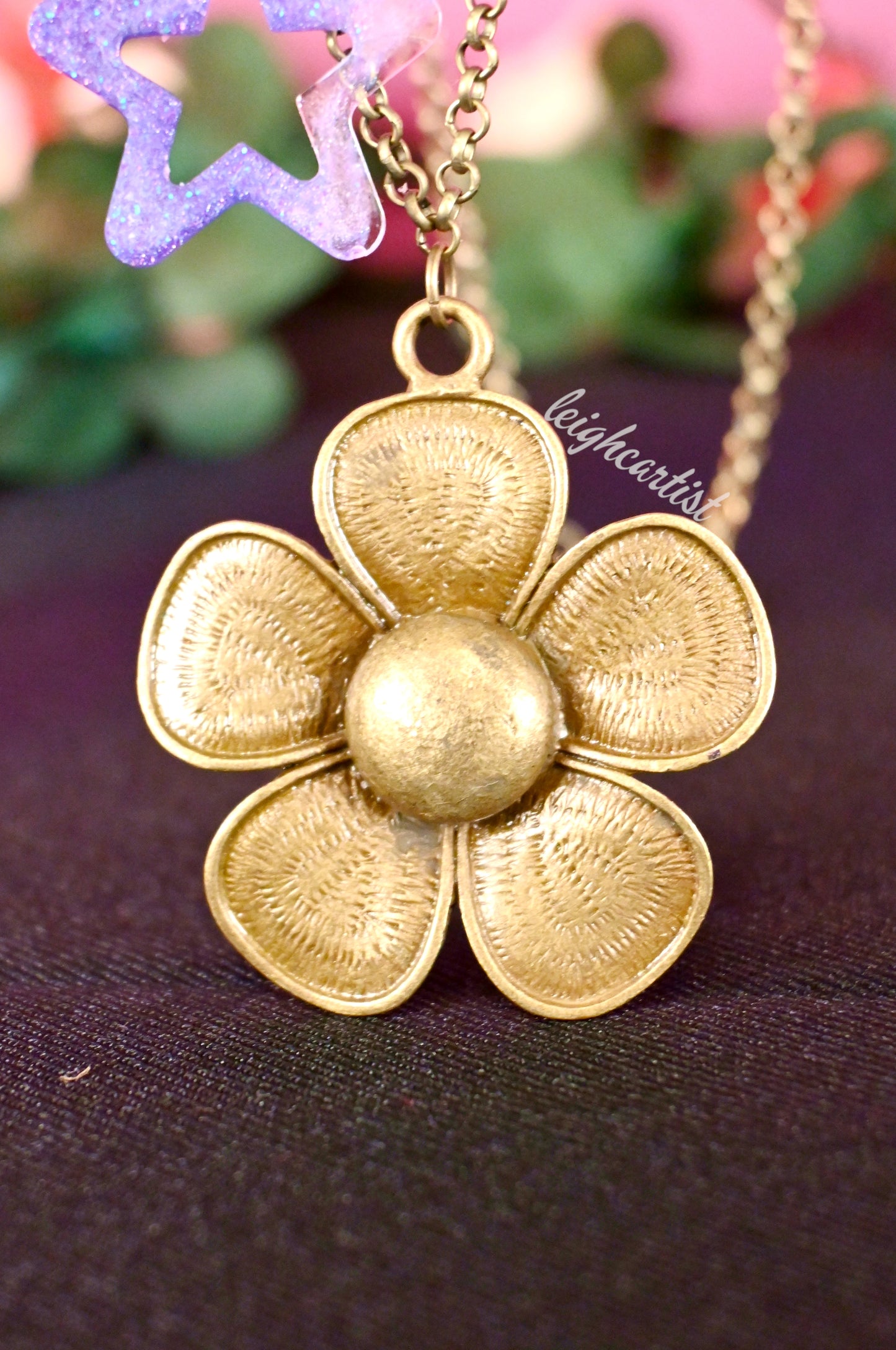 Blooming Magic Resin Necklace