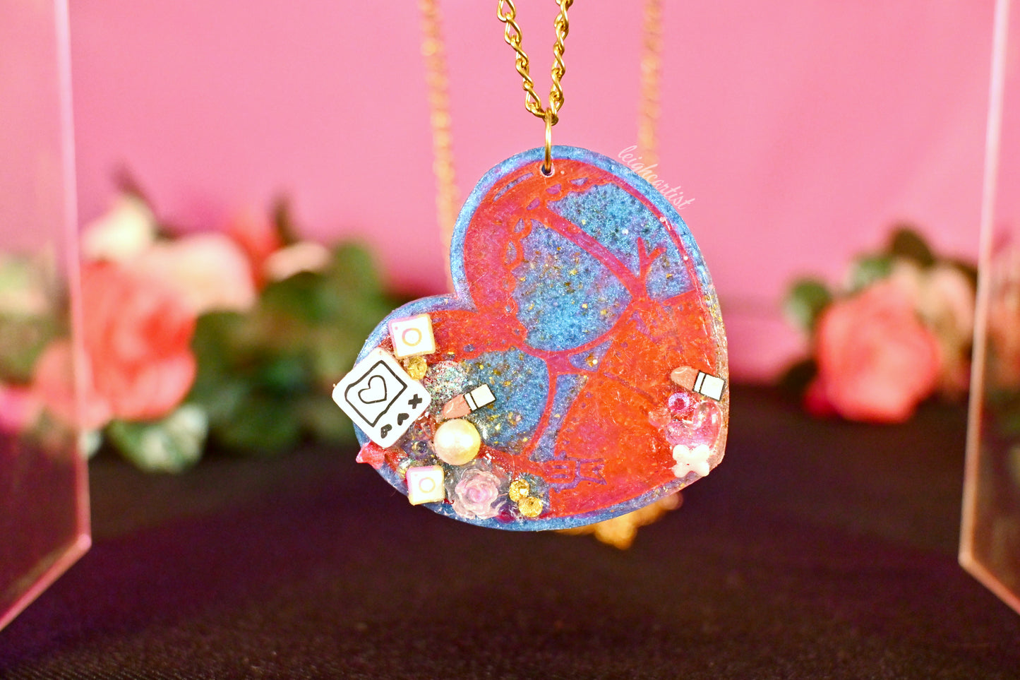 Social Media Sweetie Resin Necklace
