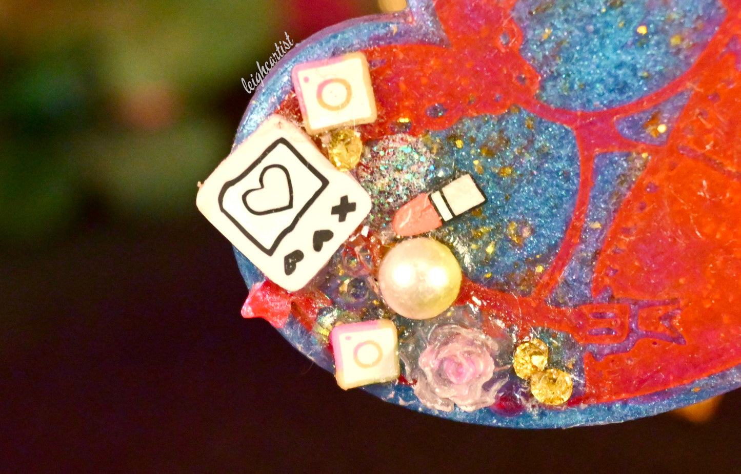 Social Media Sweetie Resin Necklace