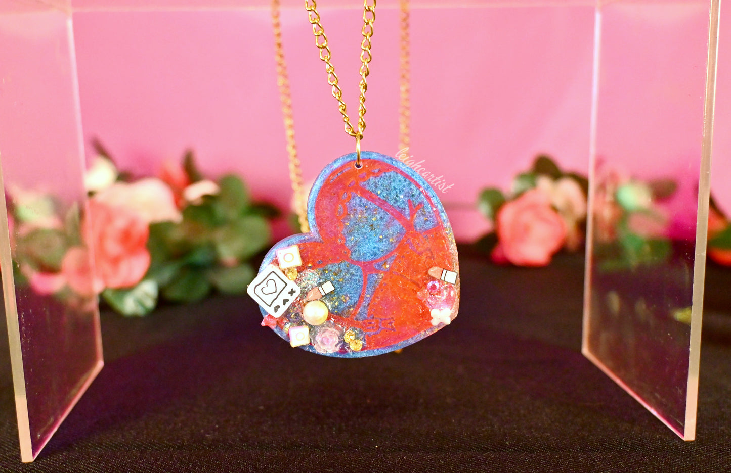 Social Media Sweetie Resin Necklace