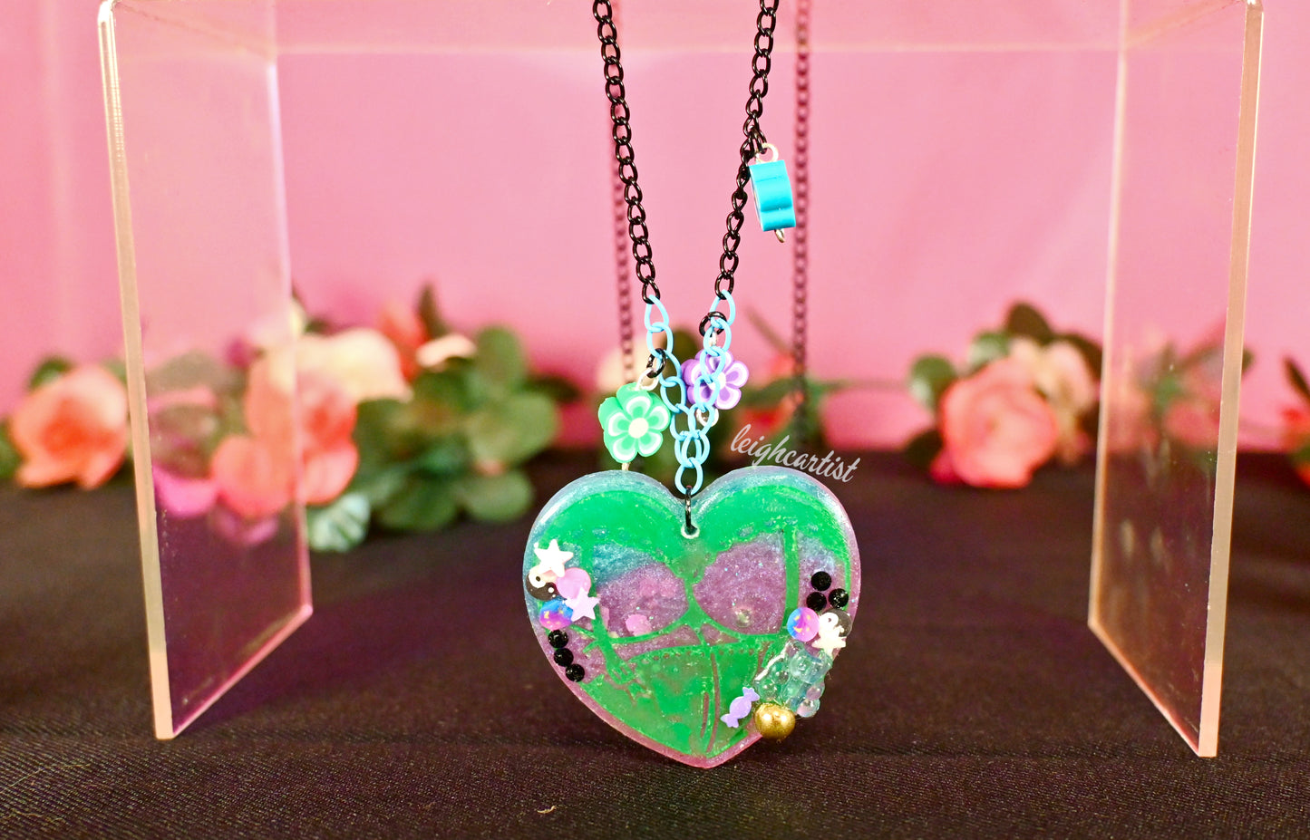 Goth Femme Booty Resin Necklace