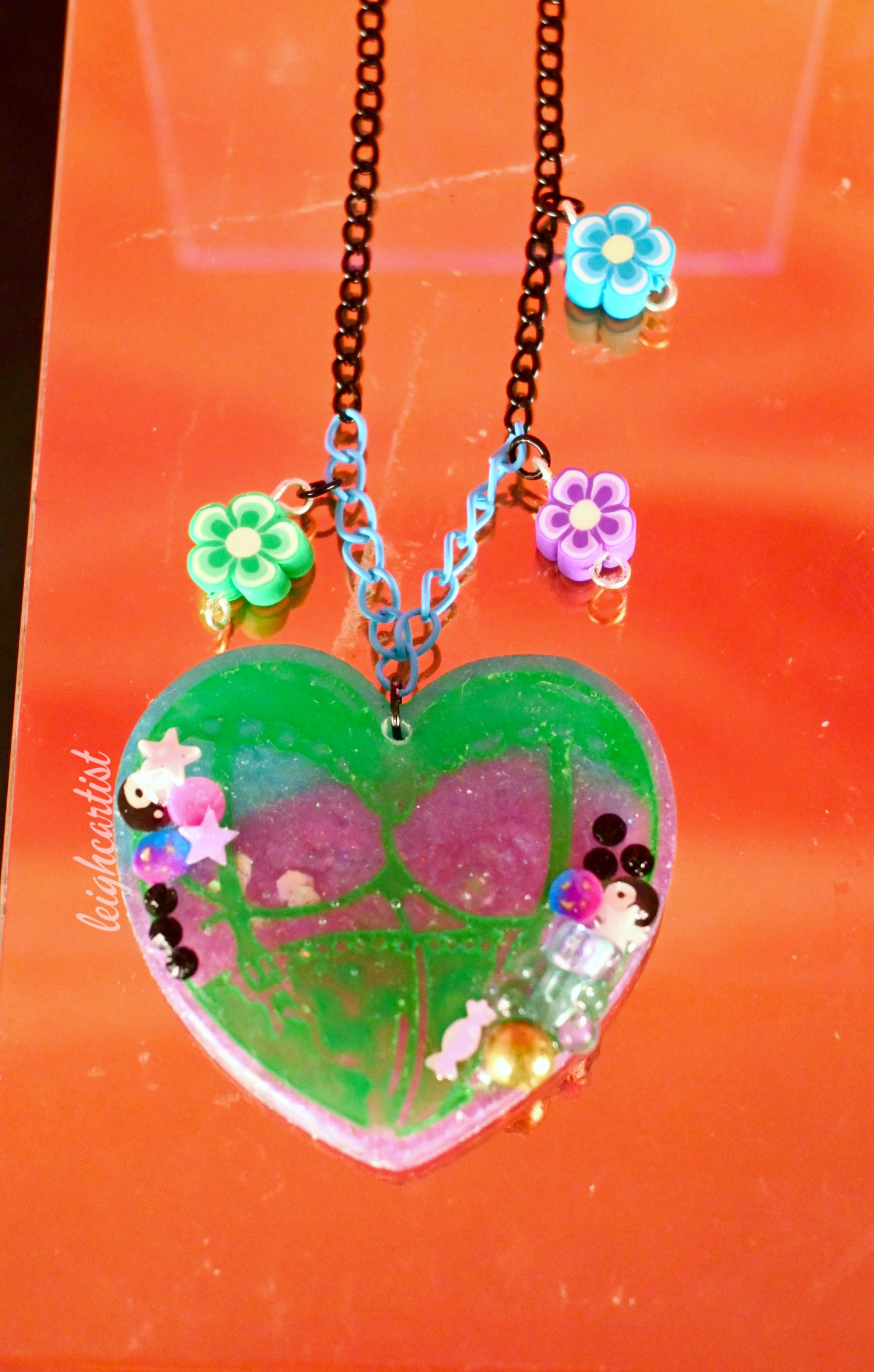 Goth Femme Booty Resin Necklace
