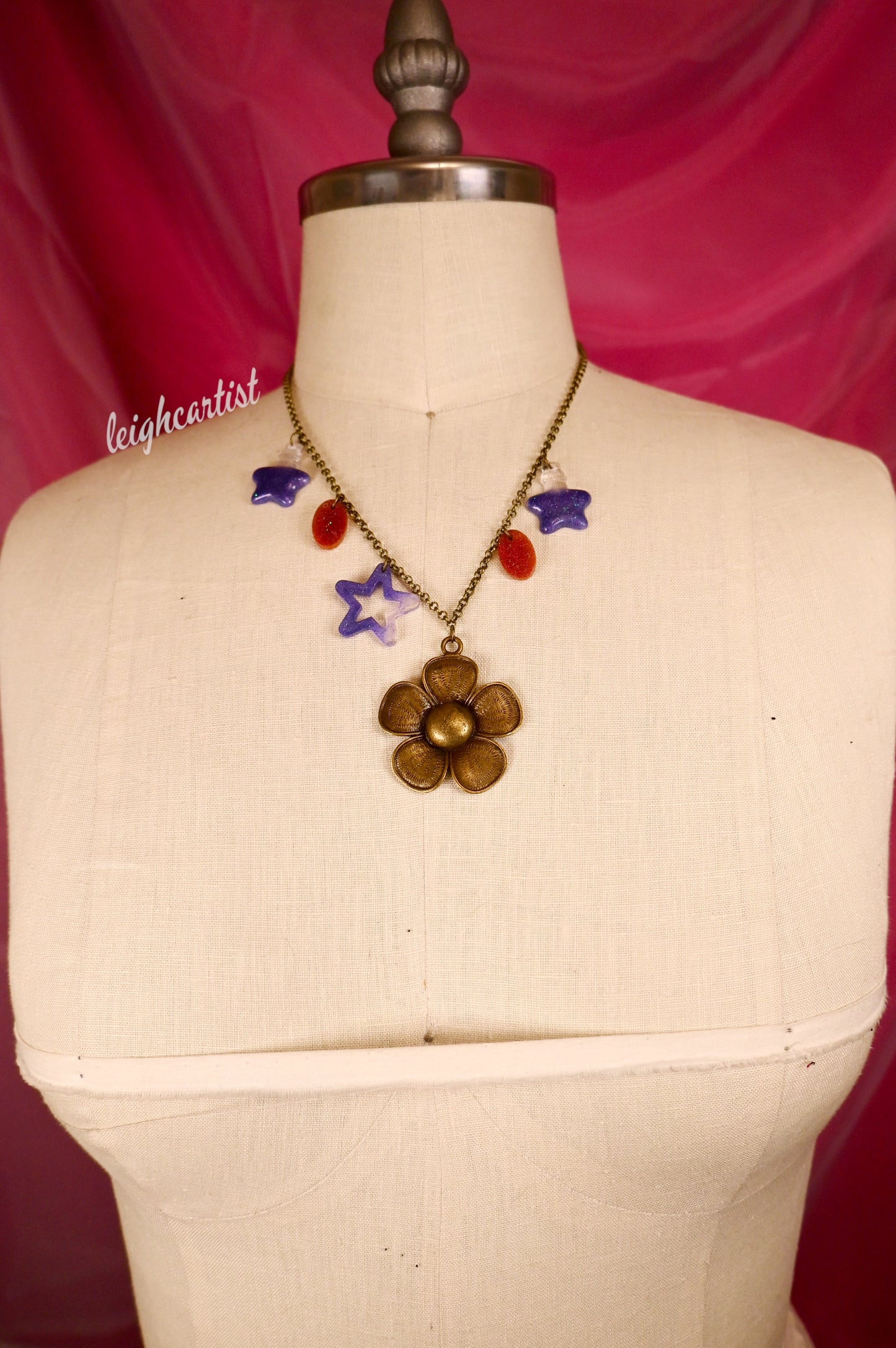Blooming Magic Resin Necklace