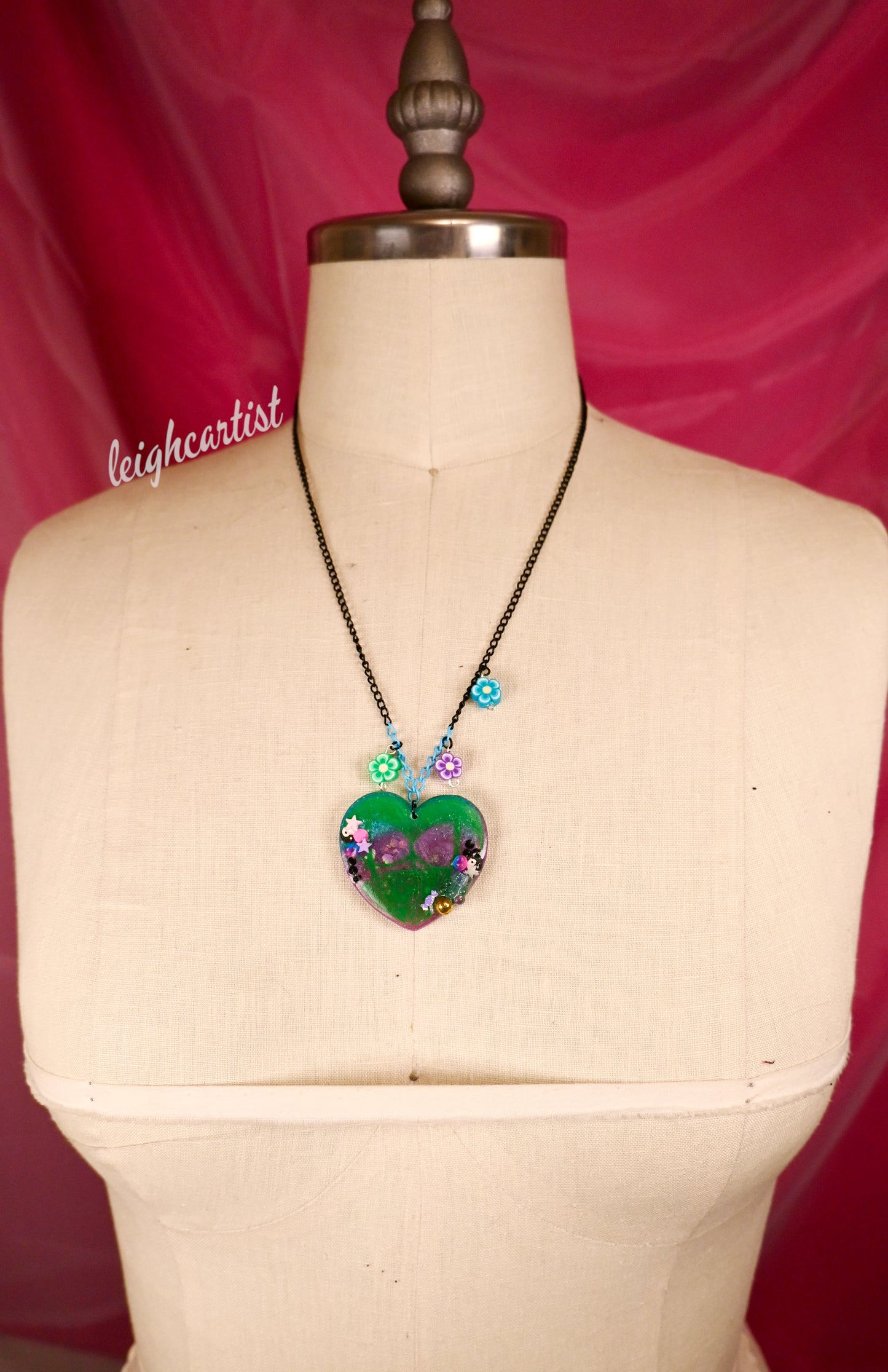 Goth Femme Booty Resin Necklace