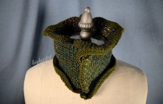 Wear Your Greens Knit Ruffle Scarf