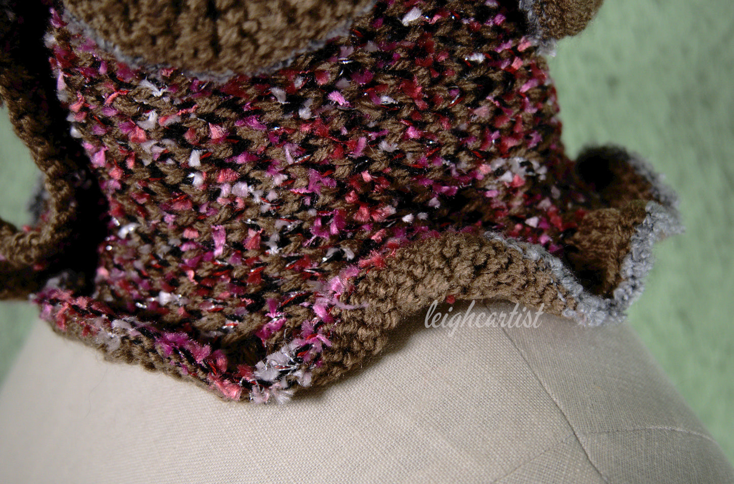 Sprinkle Cake Knit Ruffle Scarf