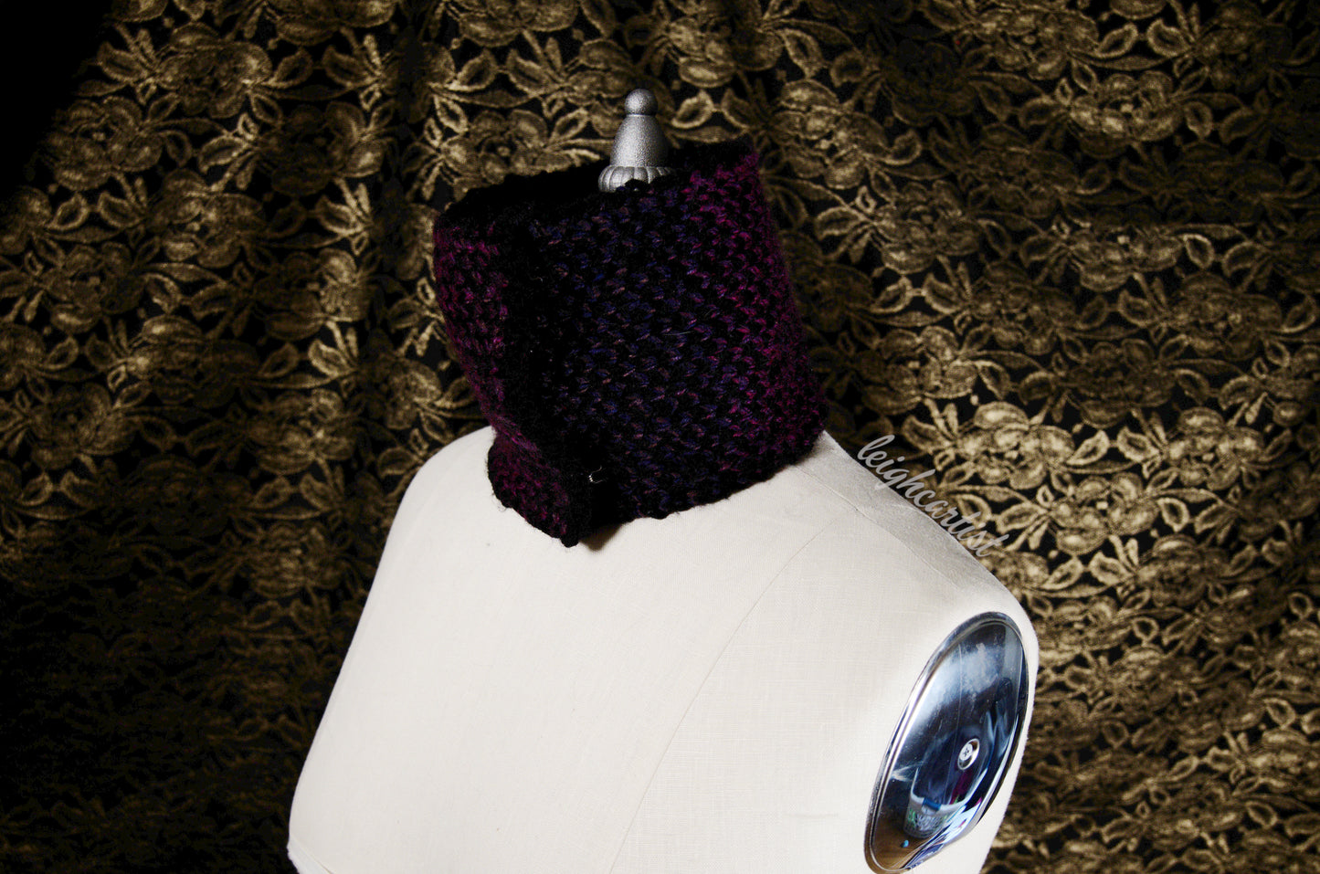 Multi Purple Knit Scarf