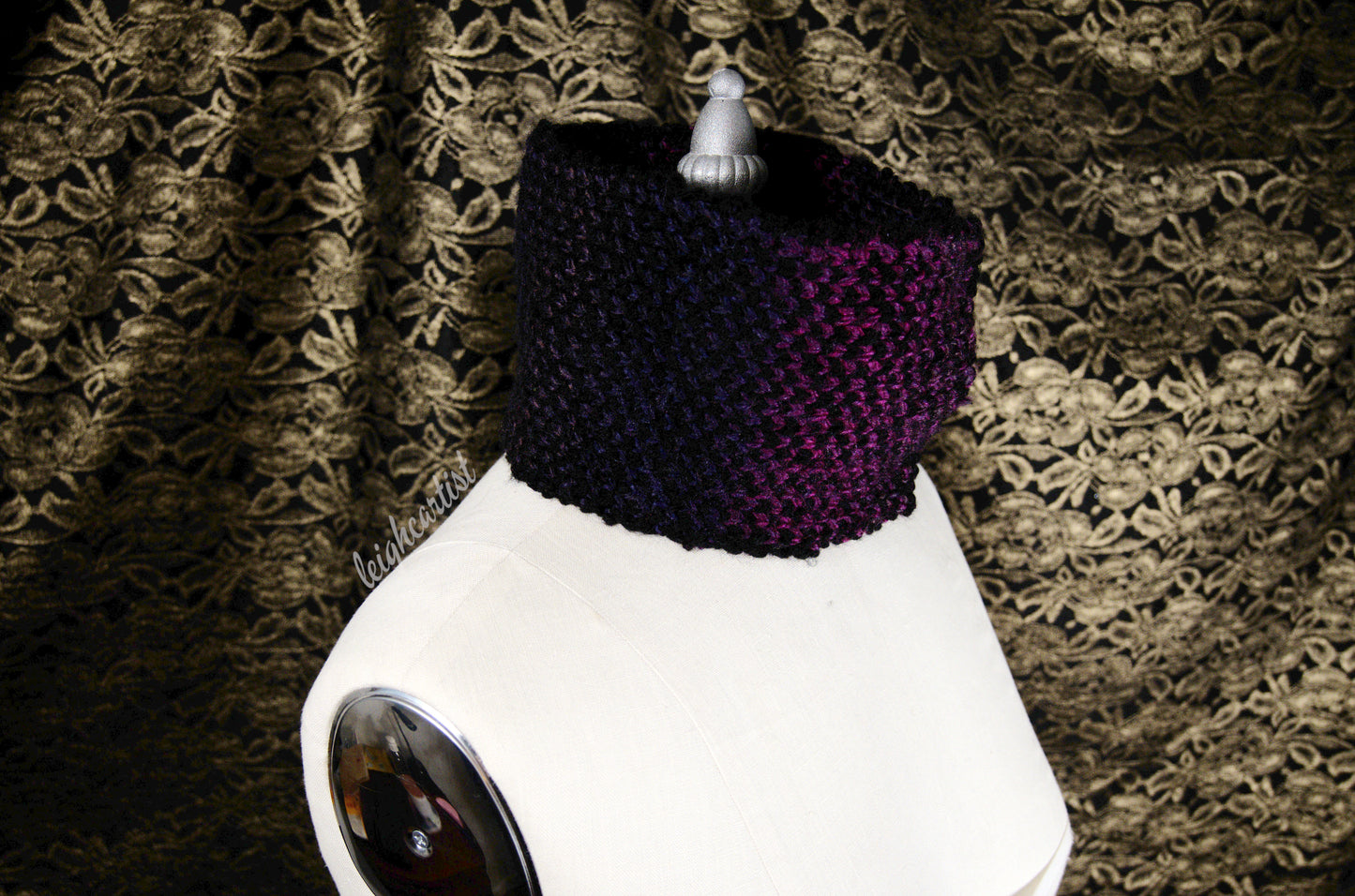 Multi Purple Knit Scarf