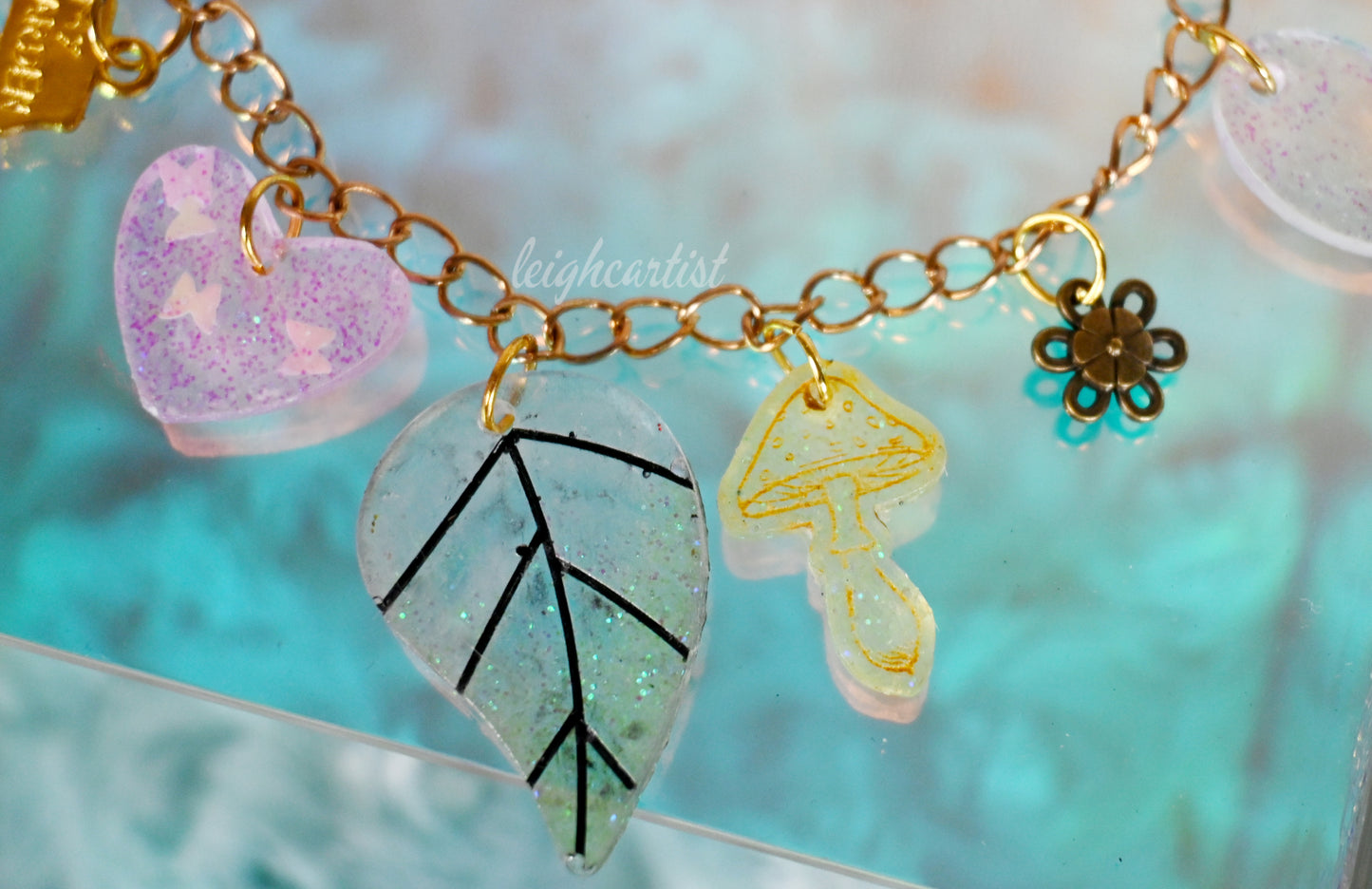 Back Garden Resin Charm Bracelet