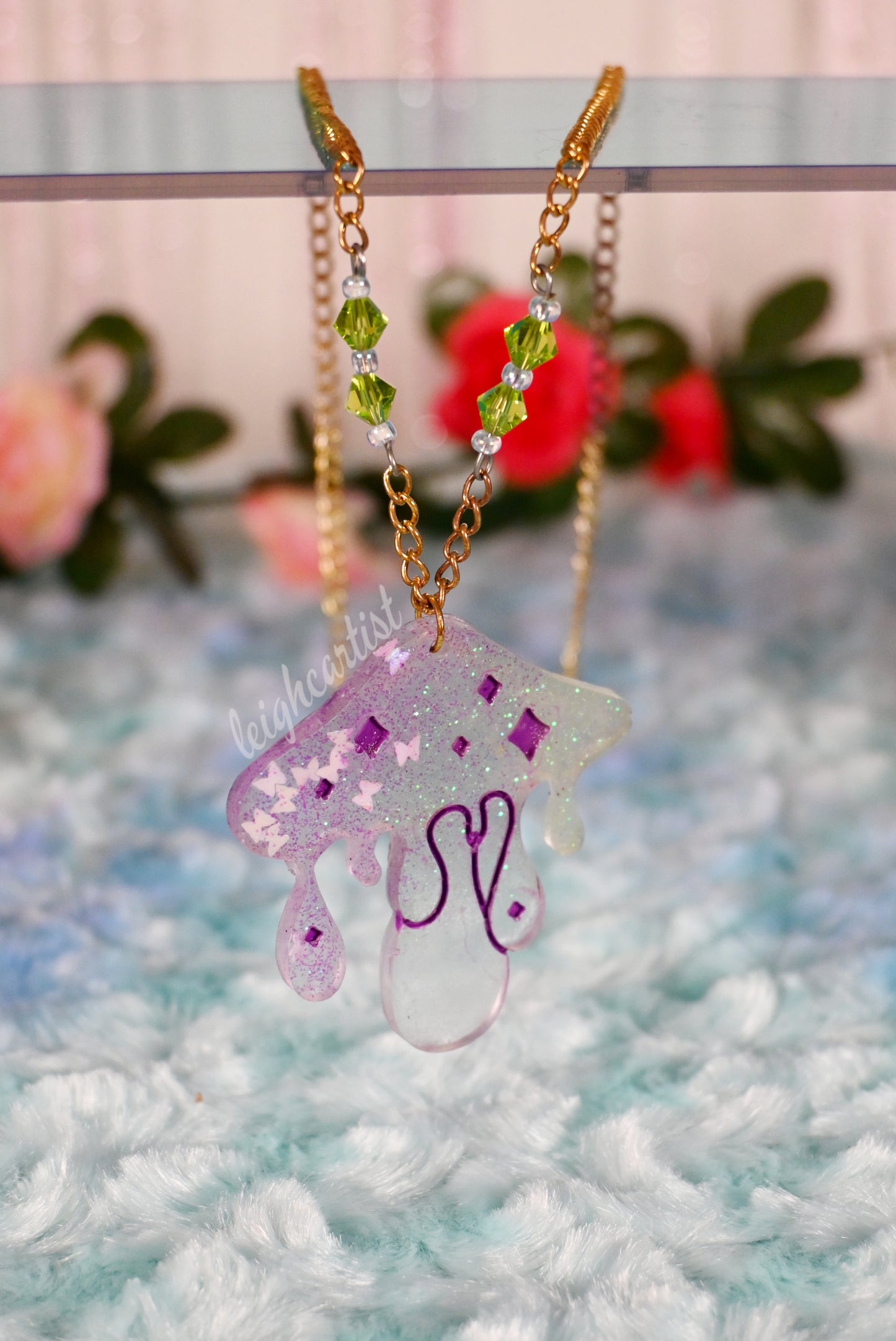 Mysterious Mushroom Resin Necklace