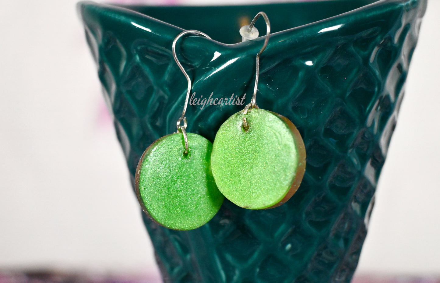 Mango Mismatched Resin Dangle Earrings