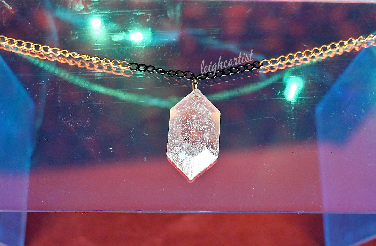 Shine Bright Gem Resin Necklace