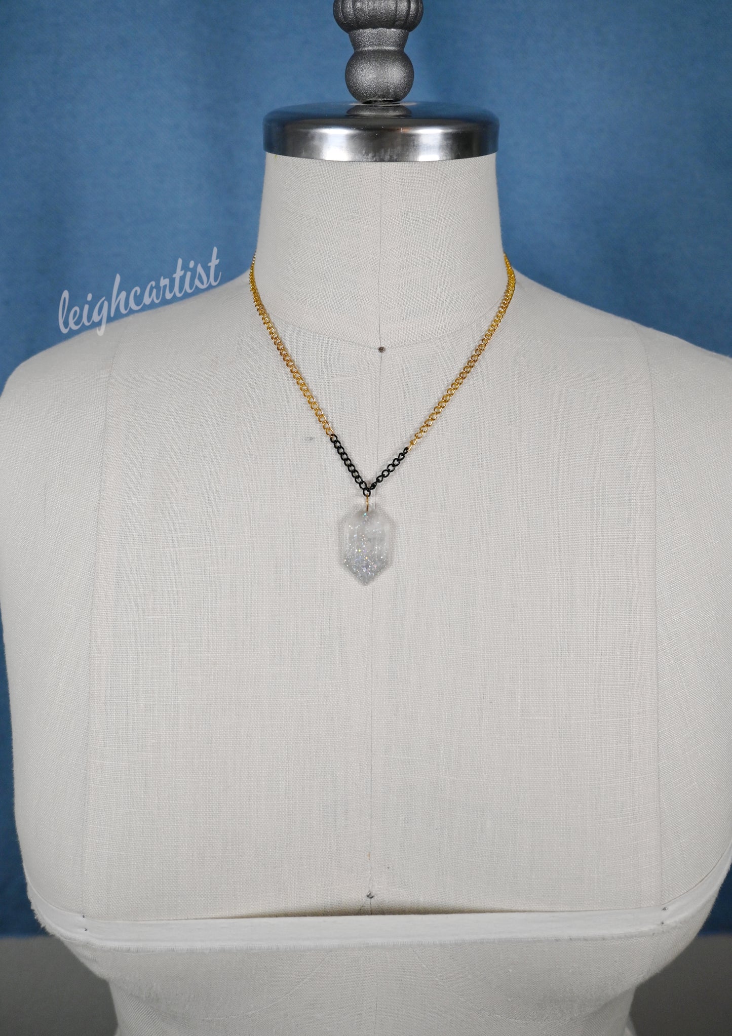 Shine Bright Gem Resin Necklace