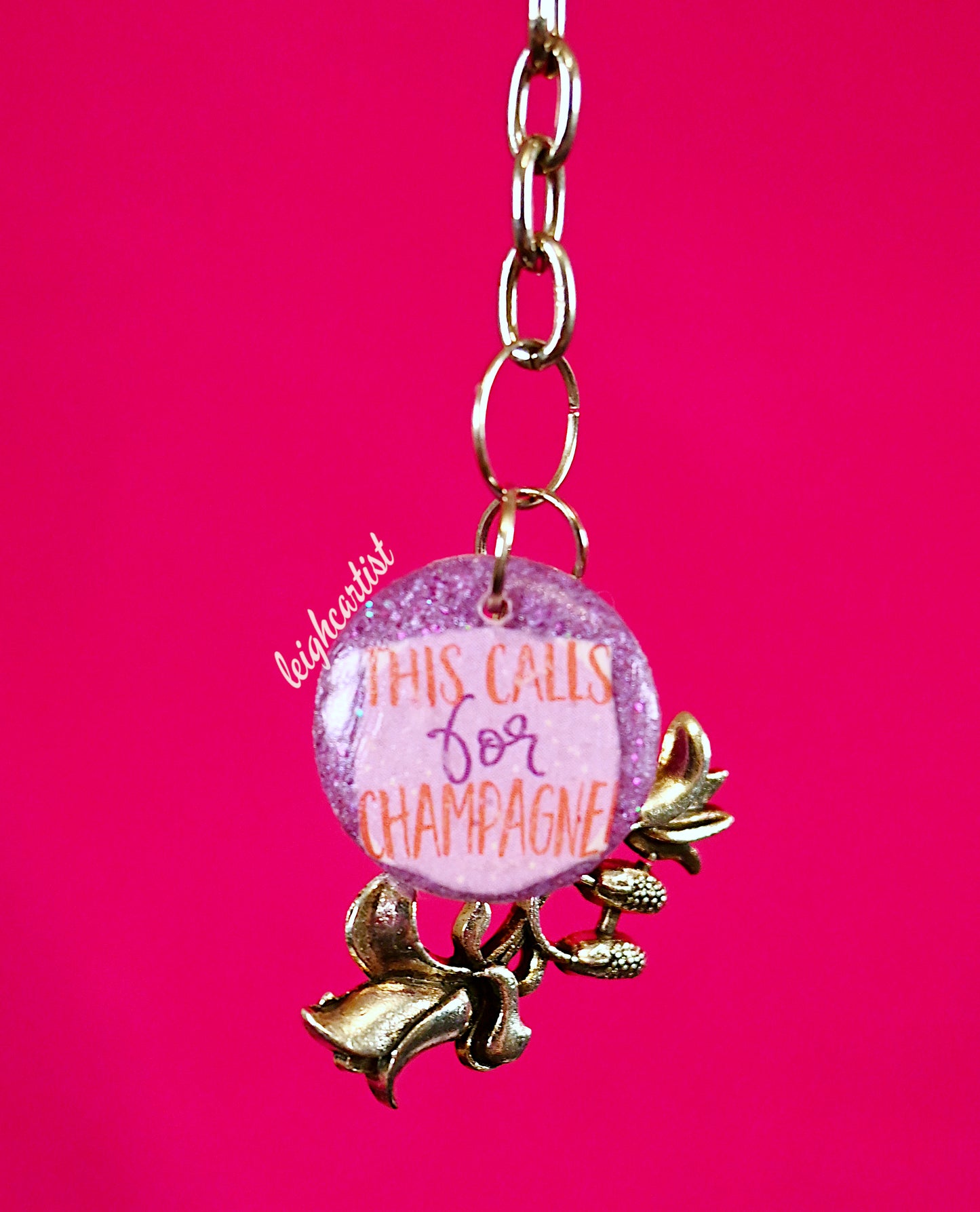 This Calls For Champagne Keychain