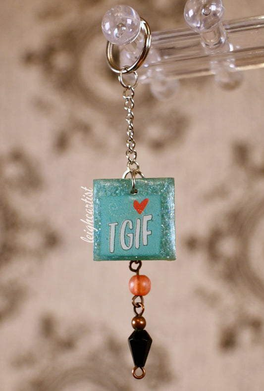 TGIF Keychain