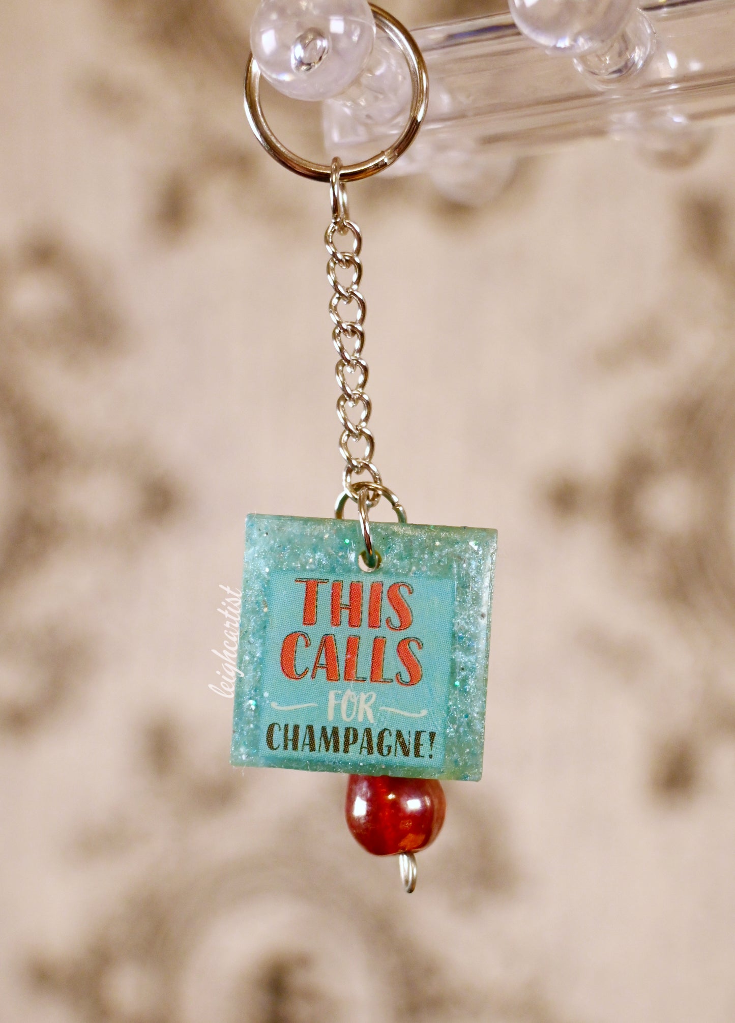 This Calls For Champagne Keychain