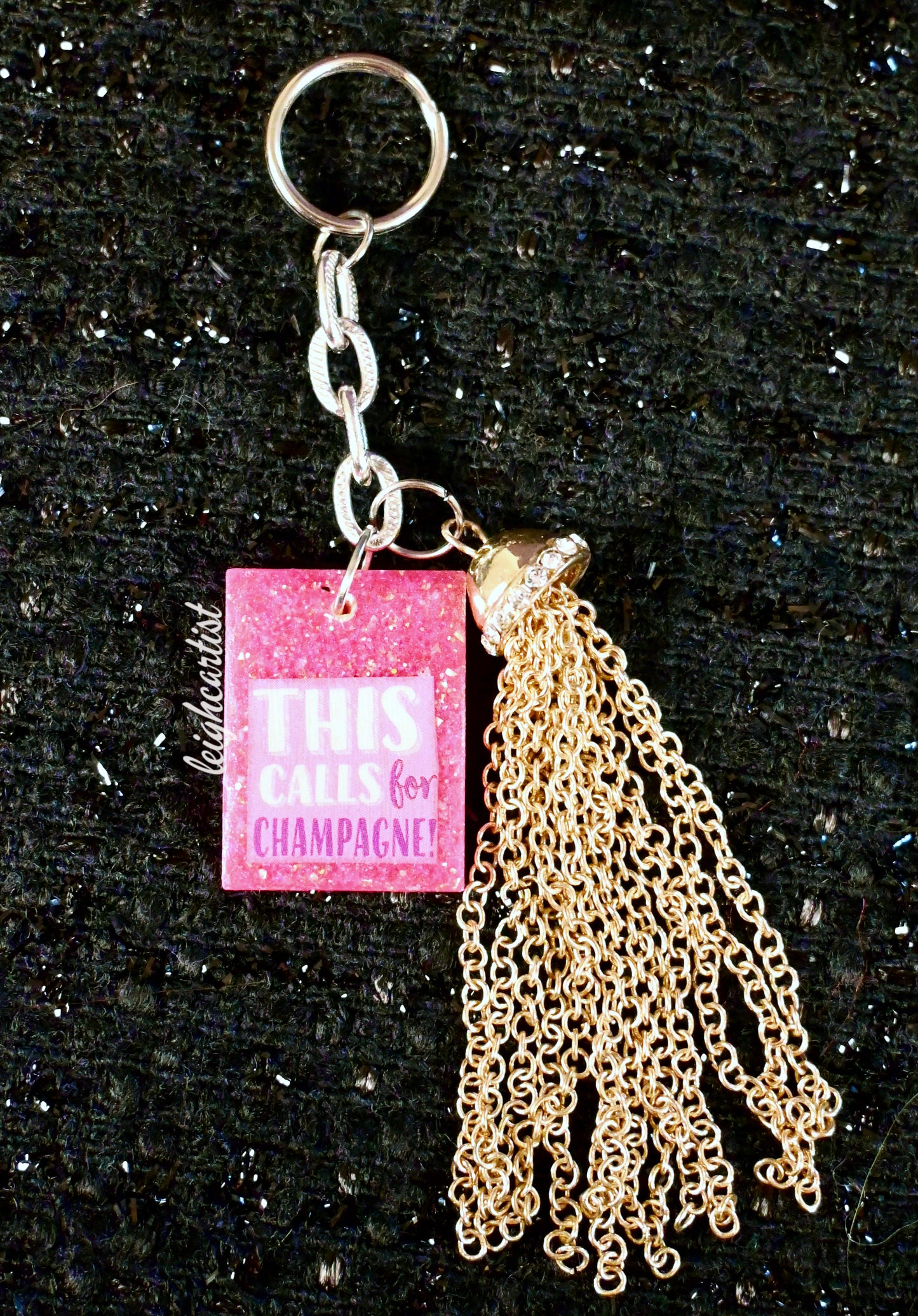 This Calls For Champagne Keychain