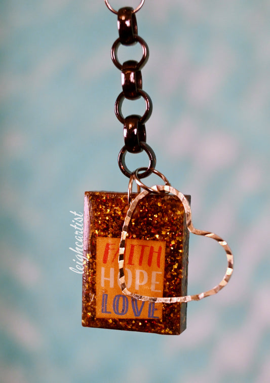 Faith Hope Love Keychain