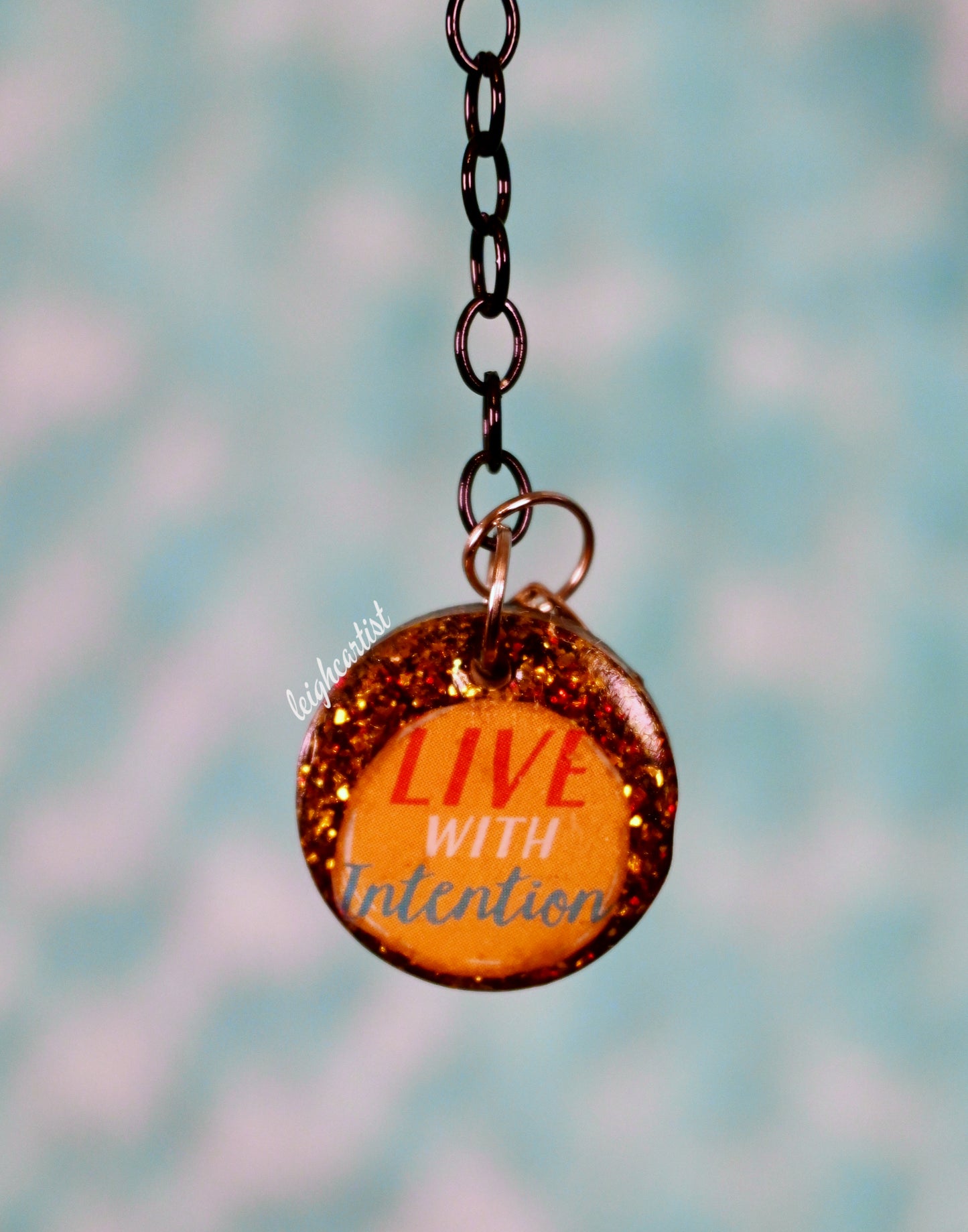 Live With Intention Keychain